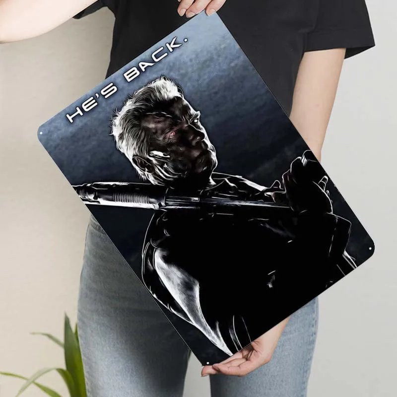 Жестяная Табличка Арнольда Шварценеггера плакат украшение игровой комнаты