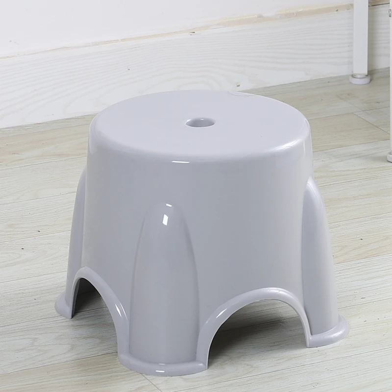 Домашний Детский утолщенный пластиковый табурет круглый табурет-ведро кофейный