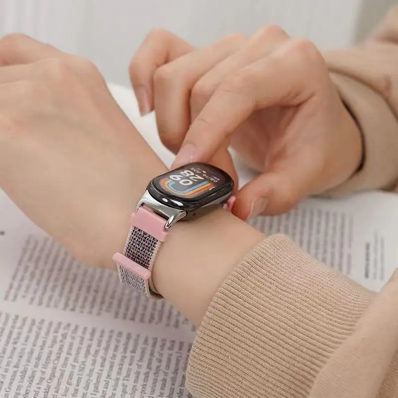 Nylon Strap For Mi band 8 Correa Bracelet Breathable Sport Watchband For Xiaomi mi band 8 Strap Replacement Belt Accessories