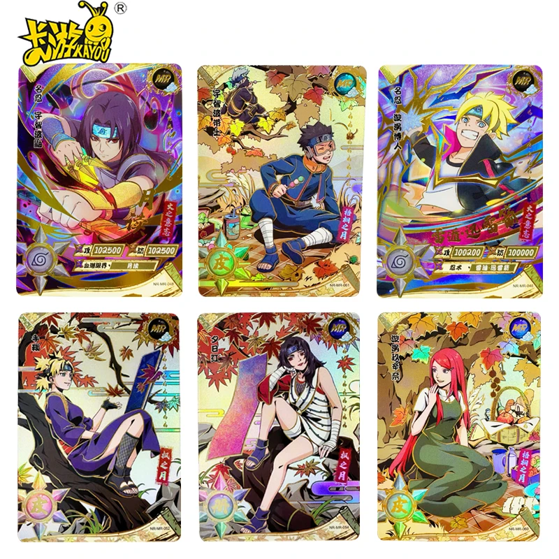 

KAYOU NARUTO Card Genuine MR Cards MR 001-027 Kaguya Sasuke Uzumaki Naruto Tsunade Game Collection Cards Child Gifts Cards