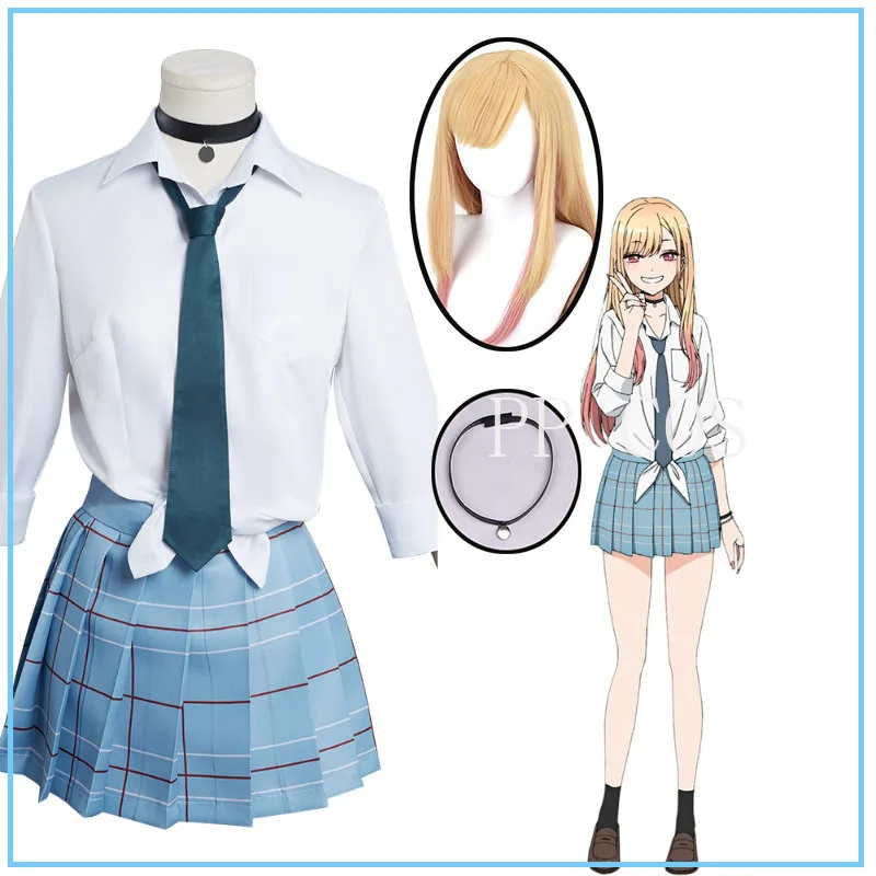 

Костюм для косплея из м/ф «мой костюм» из аниме «мой костюм», «любимый Марин и Китагава», школьная японская форма JK, наряды с юбкой, карнаваль...