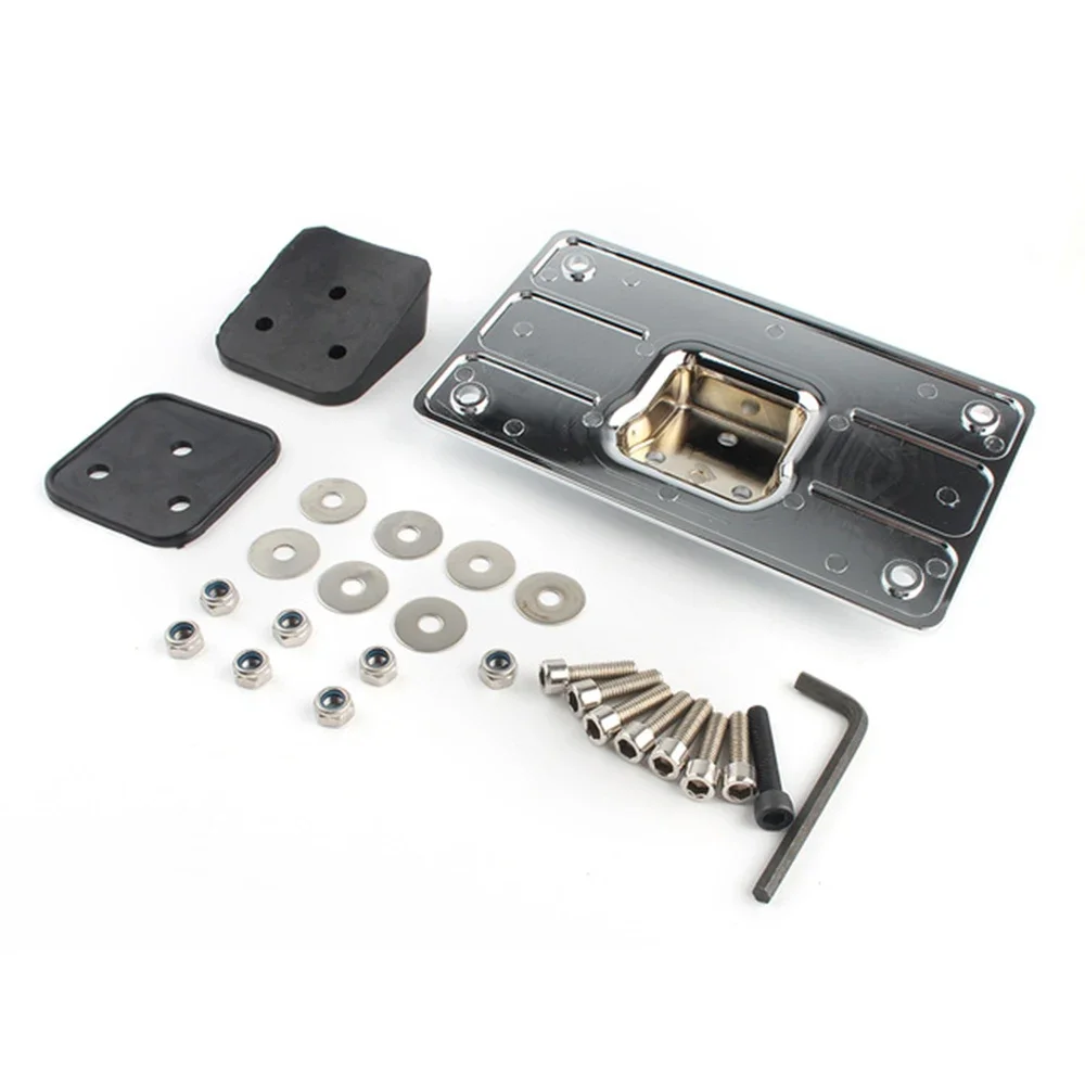 

Мотоциклетная черная хромированная рамка для номерного знака с наклоном, крепление для Harley Big Twins Sportster Dyna Softail, аксессуары