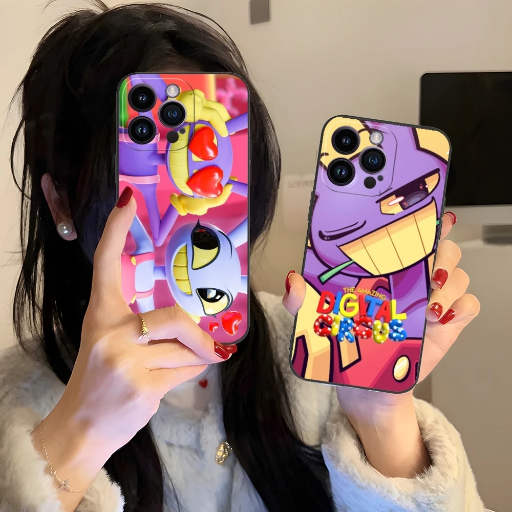 Удивительный цифровой зеркальный чехол для iPhone 15 14 13 12 11 X XR XS 8 7 Pro Max Plus Mini черный