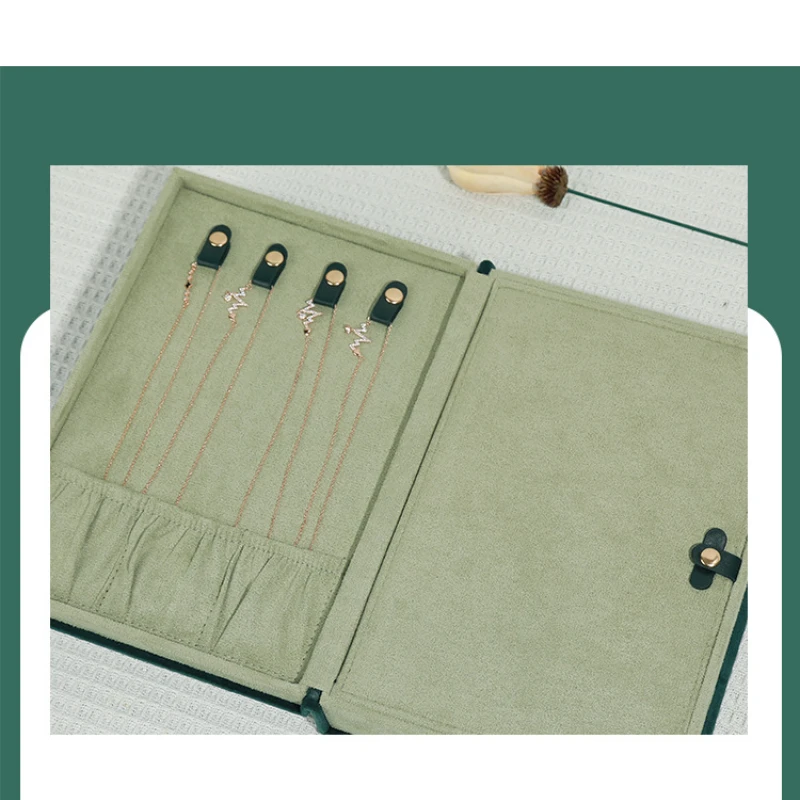 Коробка для хранения ювелирных изделий в форме книги вместительная Пылезащитная