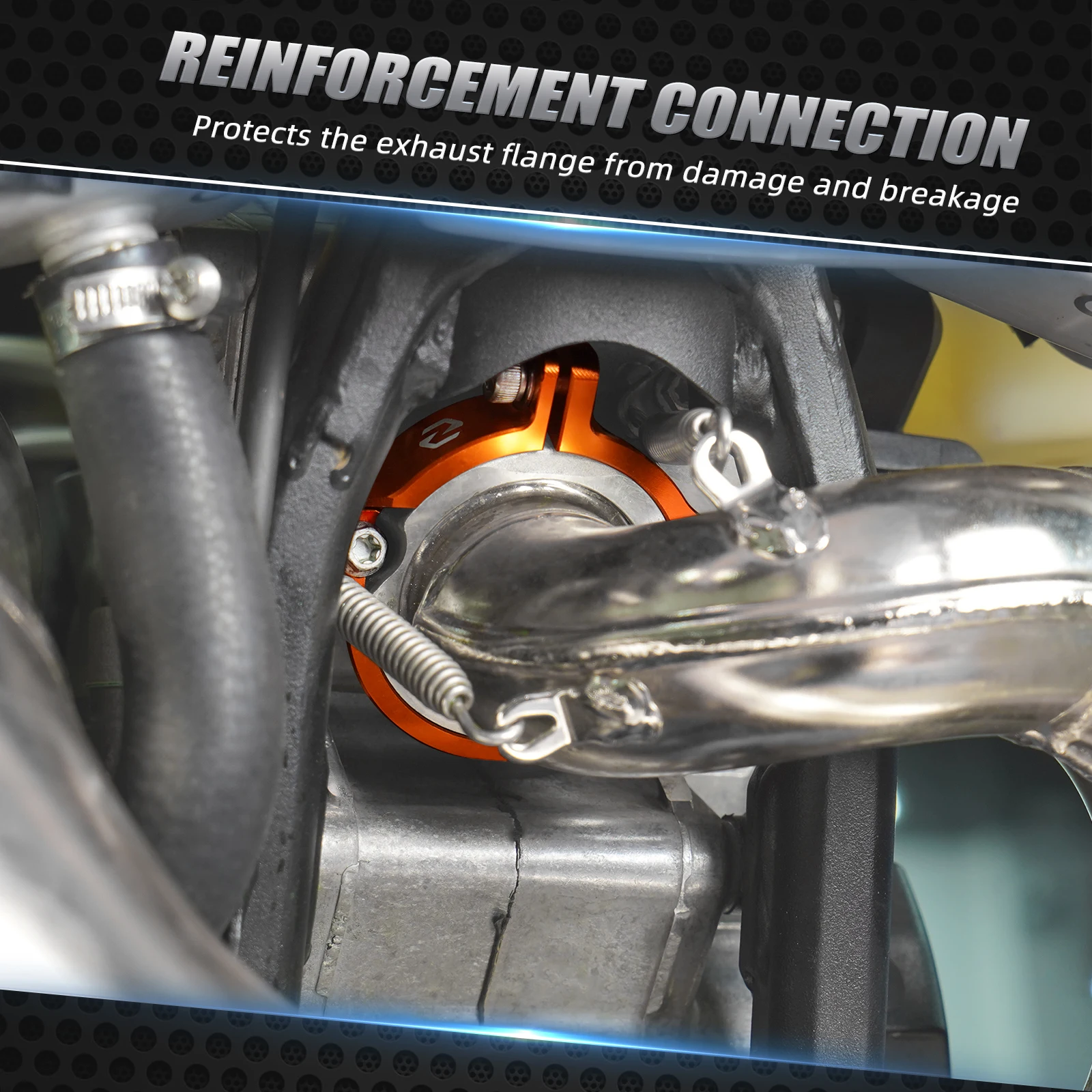 Выхлопной фланцевый зажим для мотоцикла KTM EXC 300 2024 NICECNC Защитная крышка XCW 250 XC SX