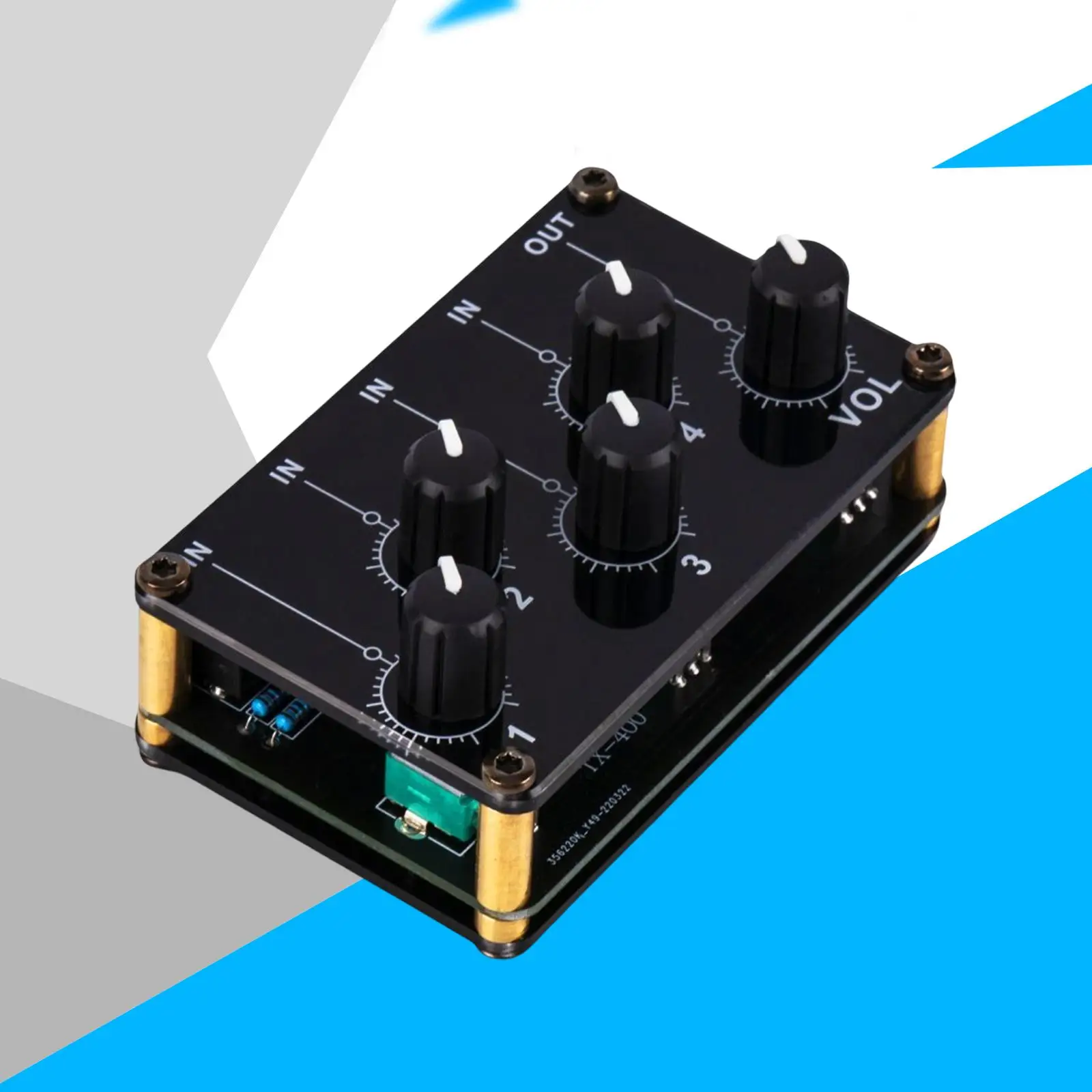 Мини-стерео 4-канальный линейный микшер портативный аудиомикшер компактный для