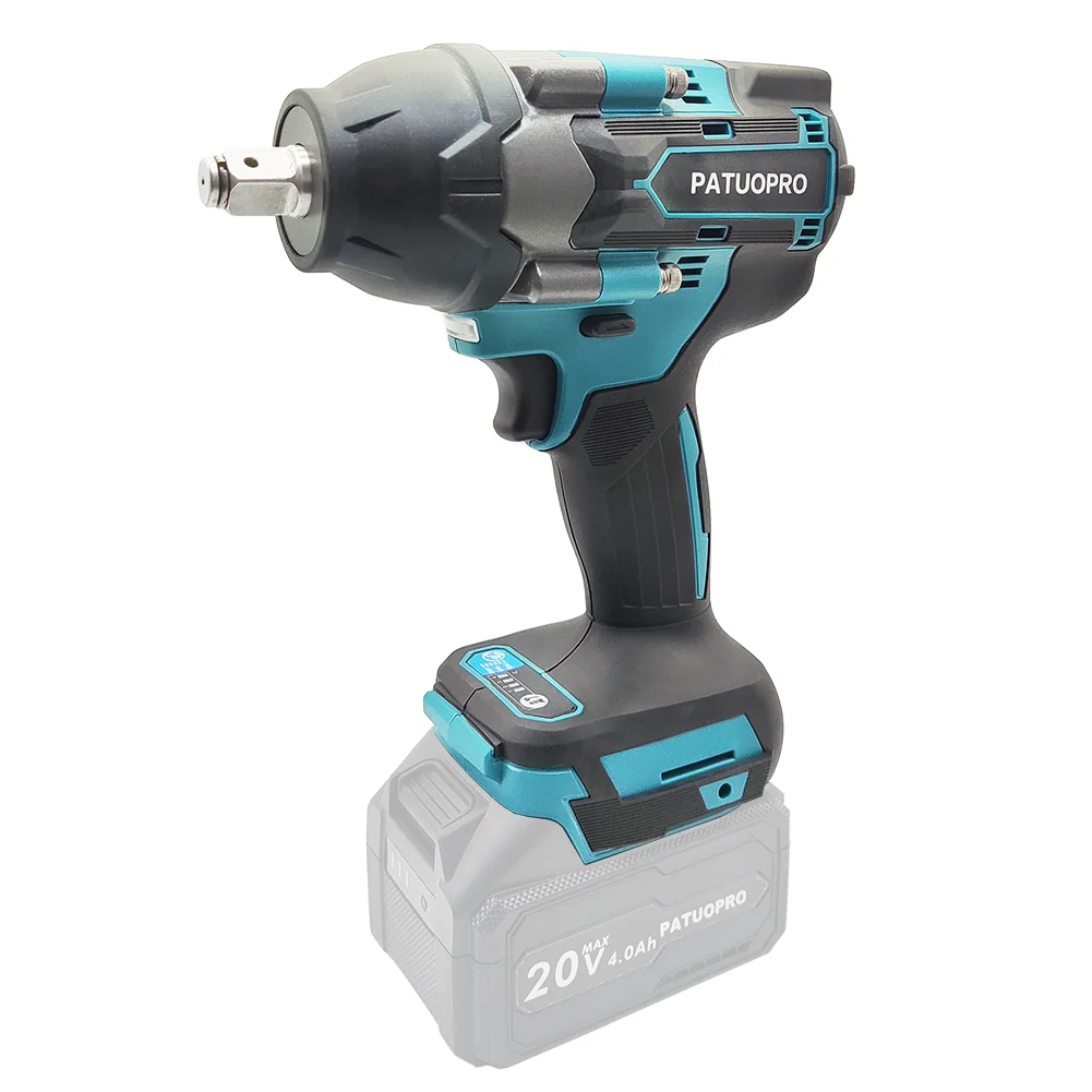 1500N.m Brushless Cordless Impact Wrench 1/2 inch High Torque Electric Wrench fit Makita 18v Battery(No Battery)