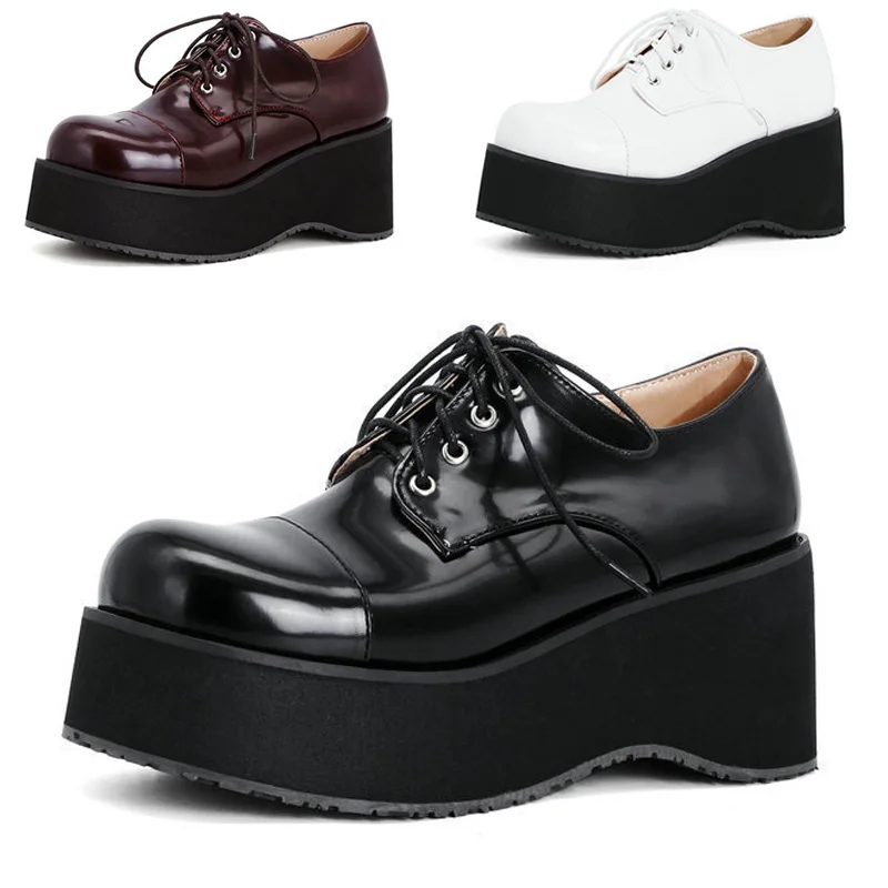 Женские кроссовки из натуральной кожи на толстой подошве | Обувь