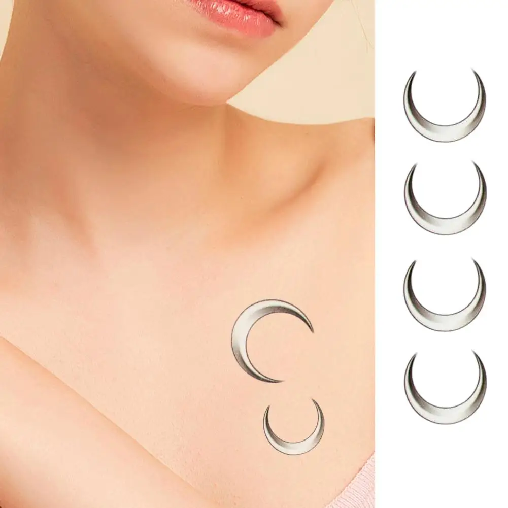 Наклейки-татуировки Moon I3V9 водостойкие Искусственная Луна