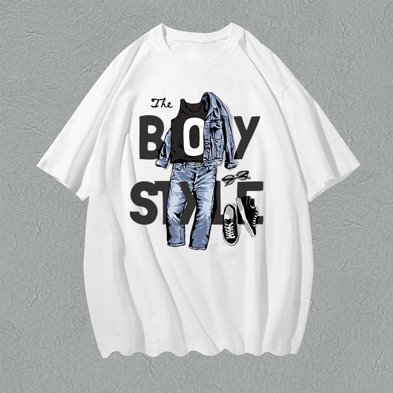 

Футболка с круглым вырезом в стиле унисекс с астронавтом