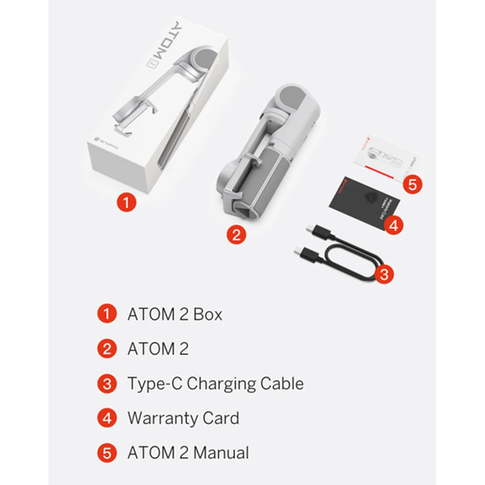 3-осевой Автоматический Ручной Стабилизатор Snoppa Atom 2 первая в мире Автоматическая
