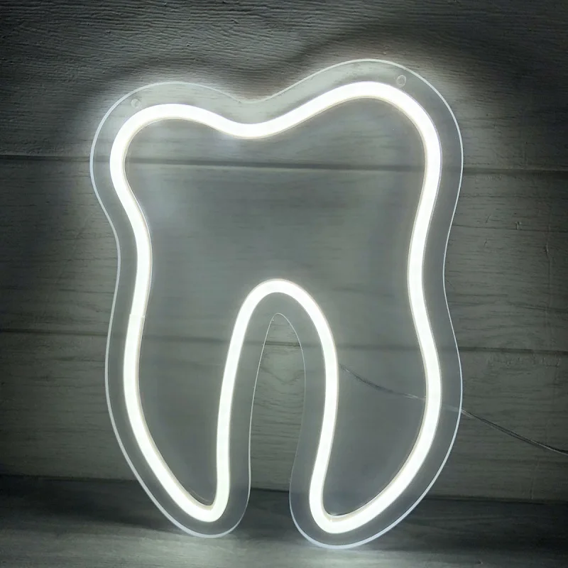 Светодиодная неоновая вывеска с зубцами на заказ