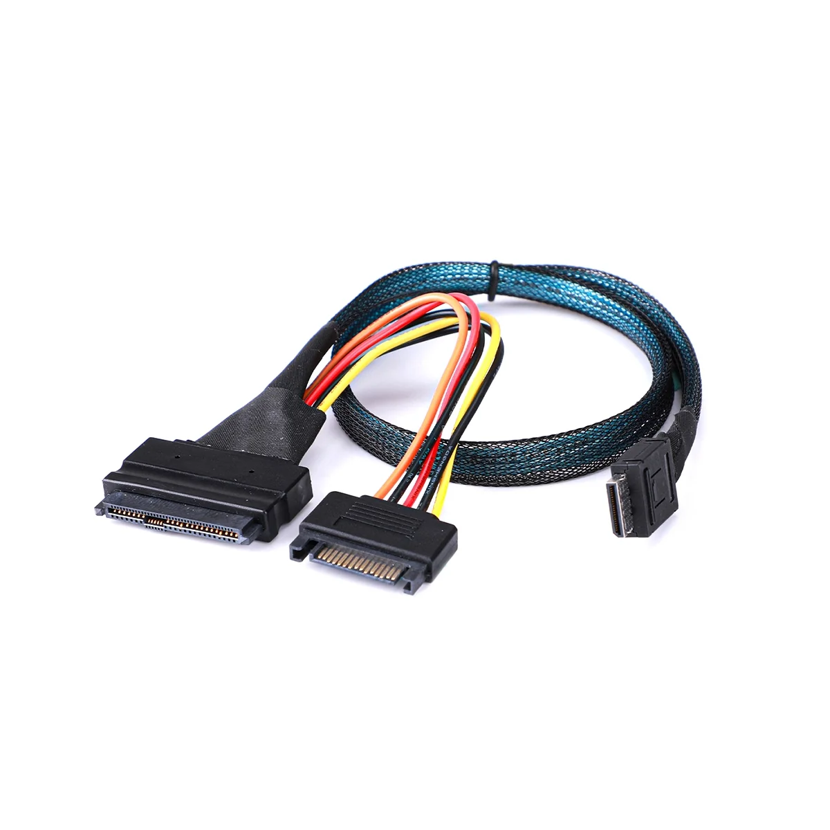Высокоскоростной кабель для передачи данных Mini SAS Oculink 4I, PCIE 4,0 SFF-8611 To 8639 U.2, жесткий диск SFF8611 к жесткому диску SFF8639