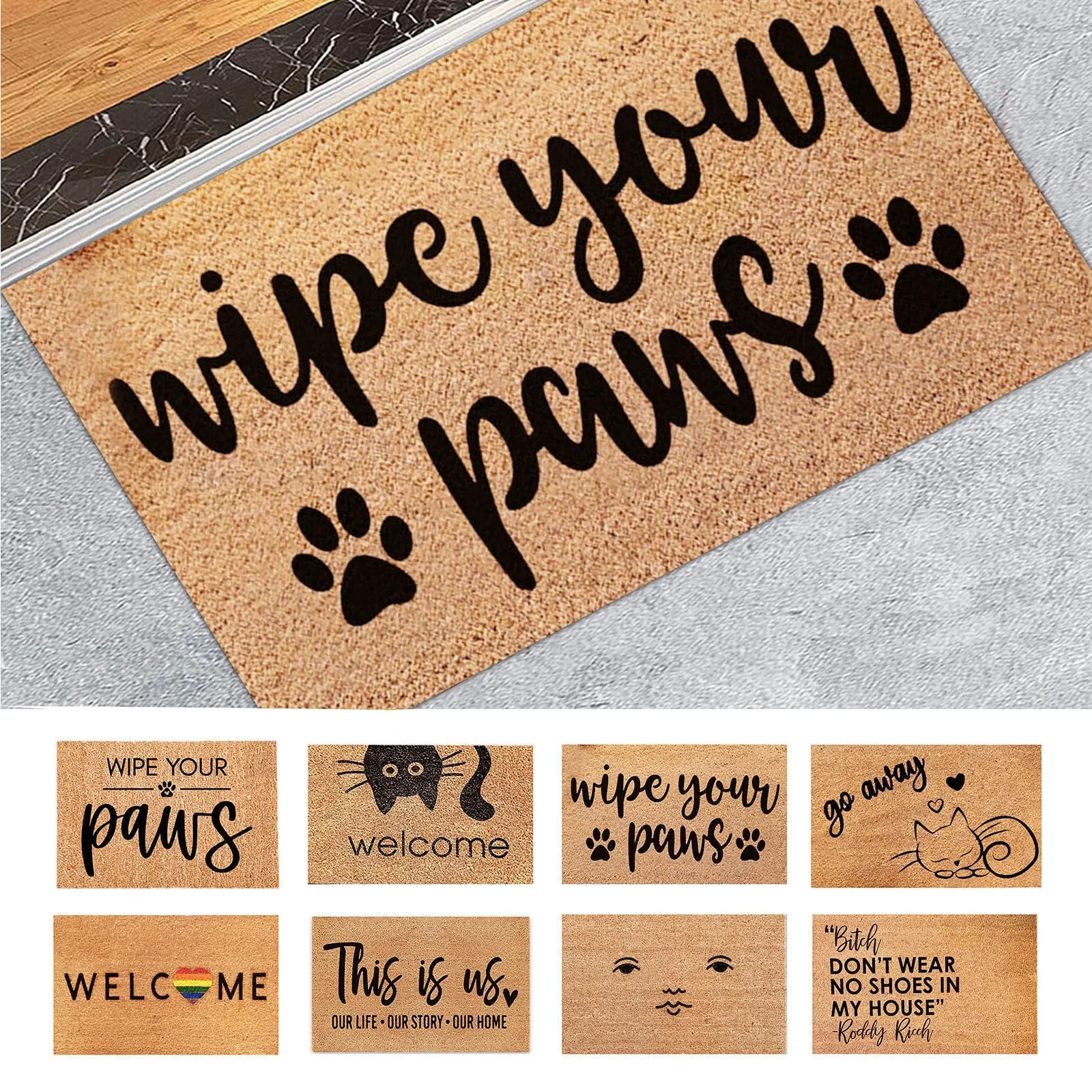

Natural Coir Doormat Home Decoration Coir Welcome Mats For Front Door, Funny Door Mats Outside Mat
