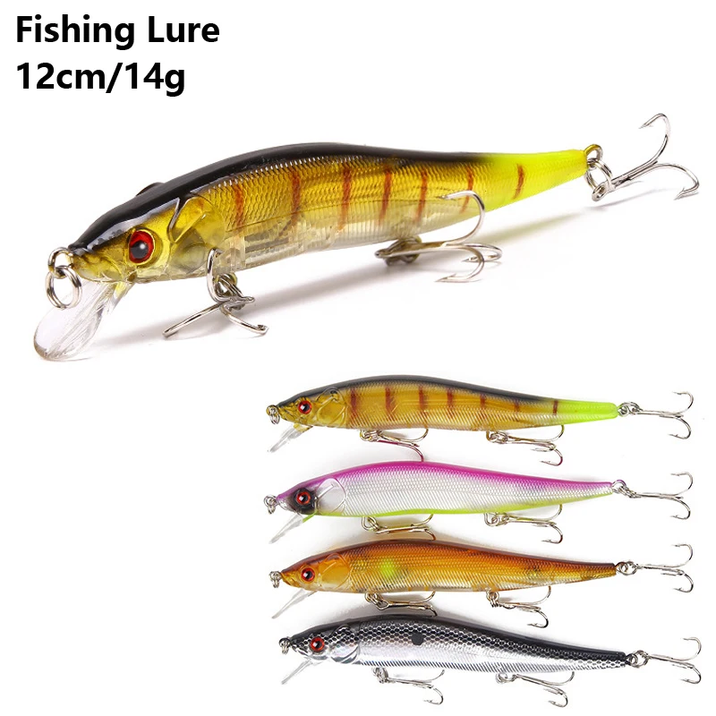 

Laser 12cm/14g Mixed Minnow Fishing Lure Set Wobblers Crankbaits Isca Artificial Hard Bait Carp Mini Fishing Lures Pesca Tackle