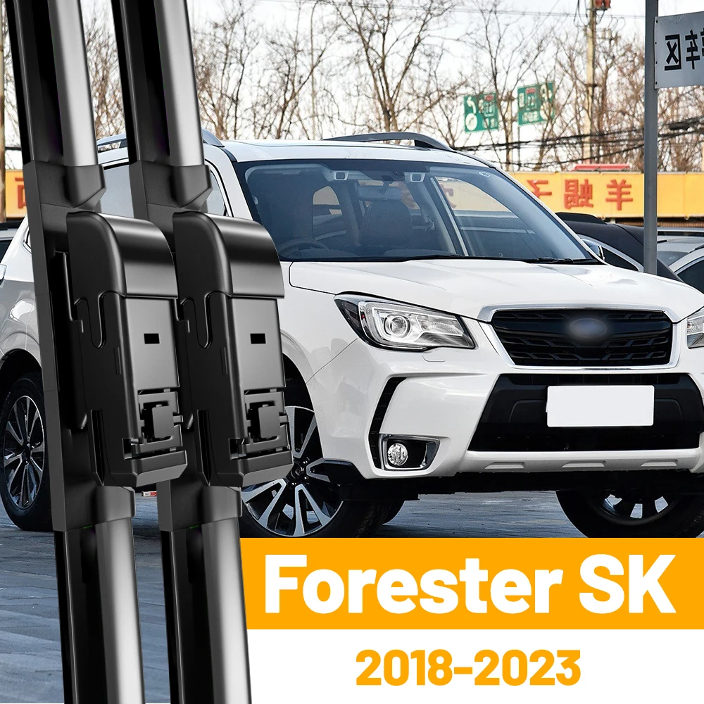 

Щетки Стеклоочистителя Для Subaru Forester SK, Передние, 2018-2023, Из Натурального Каучука, Бескаркасные, Черные
