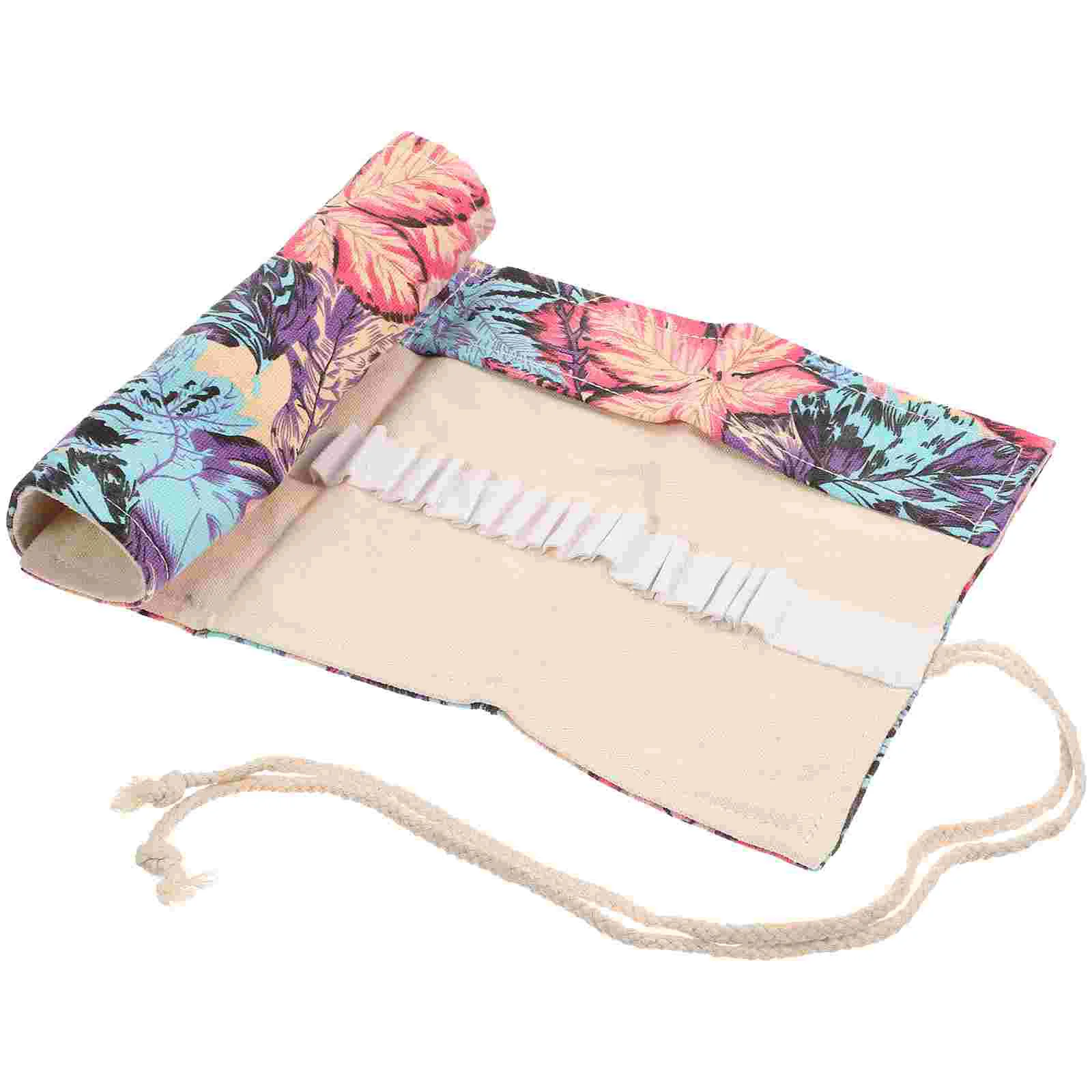 

Colored Pencils Roll Bag Pouch Canvas Wrap Case Roll Up Pouch Pen Wrap Organizer Roll Up Holder