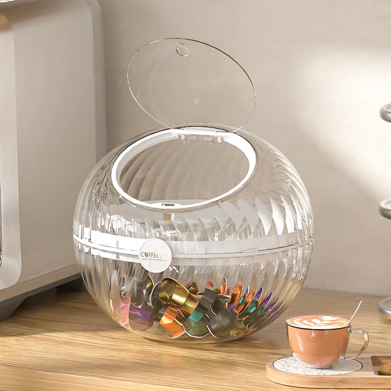 

Coffee Pod Transparent Basket Stand Originales Display Rack Dolce Gusto Nespresso Capsule Holders Black Metal Storage Racks