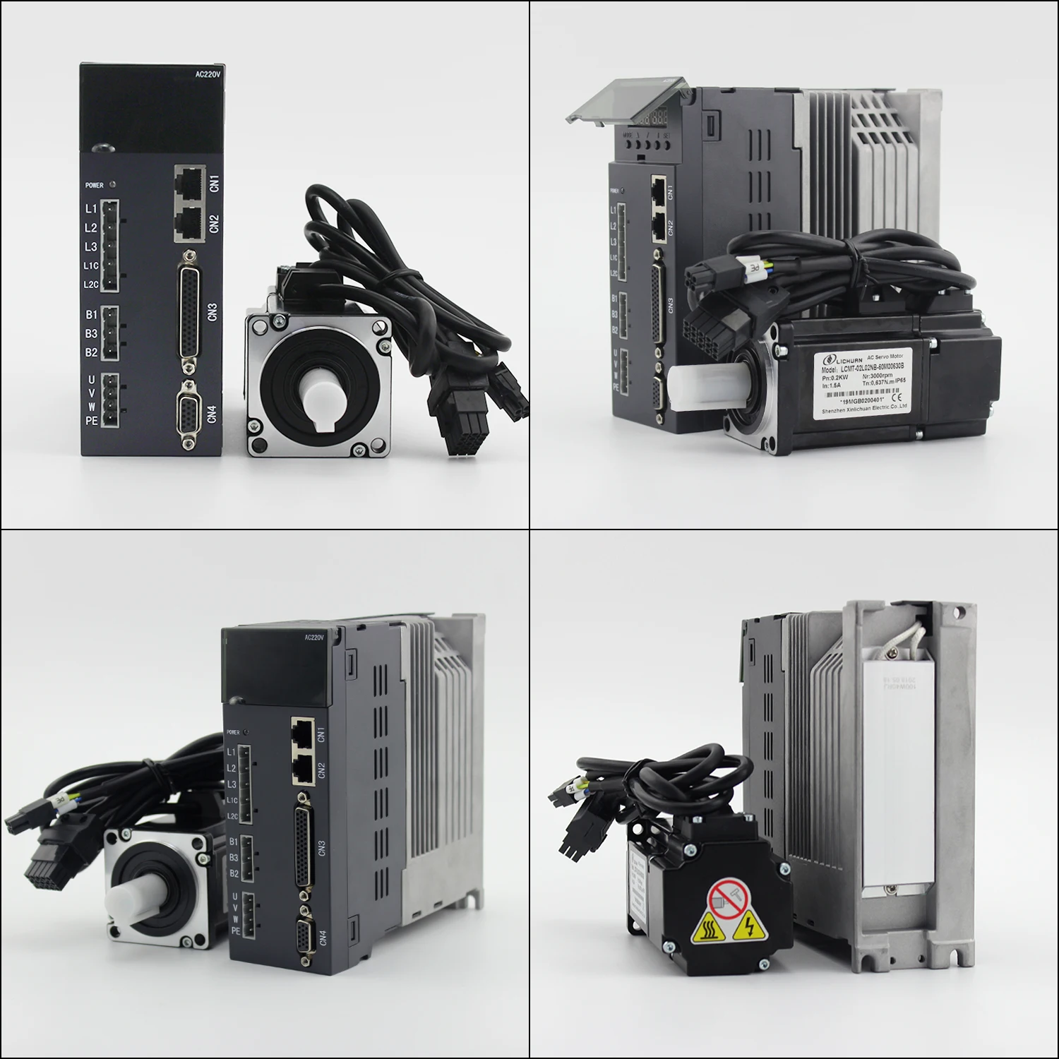 Lichuan A4 220 В 1 5/2 8/3 5 А 200/400/600 Вт Комплект контроллера серводвигателя переменного