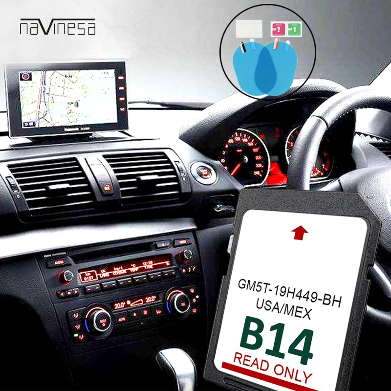 

Sat Nav SD Card 32GB GPS Navigation Maps For Ford F150 CMax Multimedia Map USA MEX 2023 With Free Anti Fog Flim