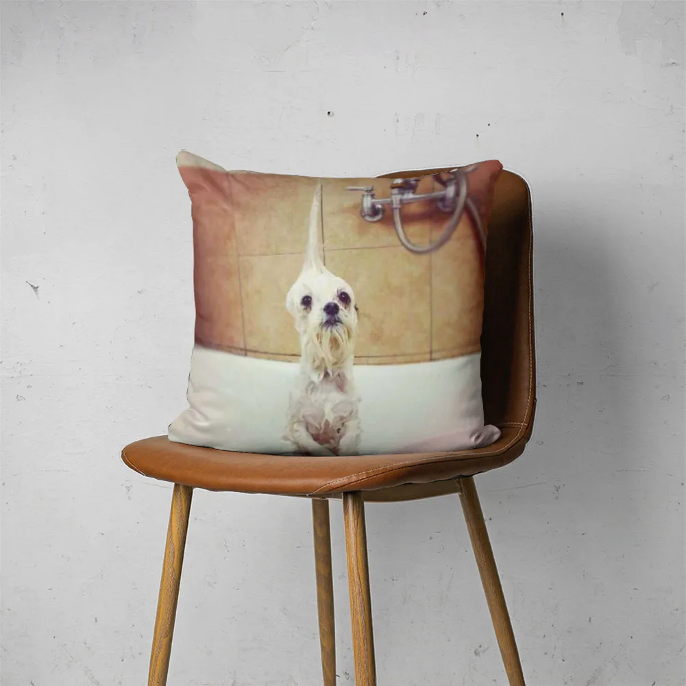 

Подушка для собаки 003, настраиваемая Подушка для спальни, кровати, дивана, гостиницы, автомобильная поясничная подушка, модная декоративная наволочка для подушки