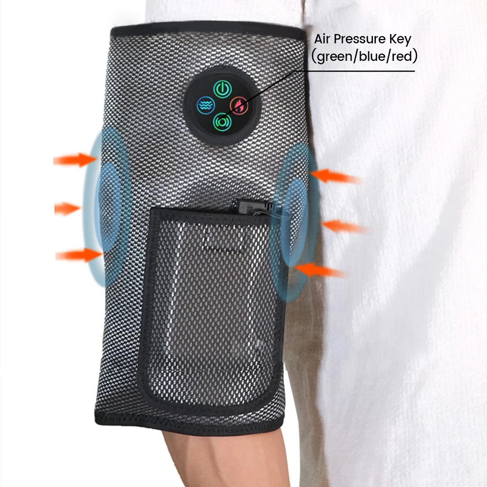 

Electric Vibration Airbag Pressure Arm Massager Hot Compress Leg Massage Belt Air Wave Compression Massage Thin Hand Pain Relief