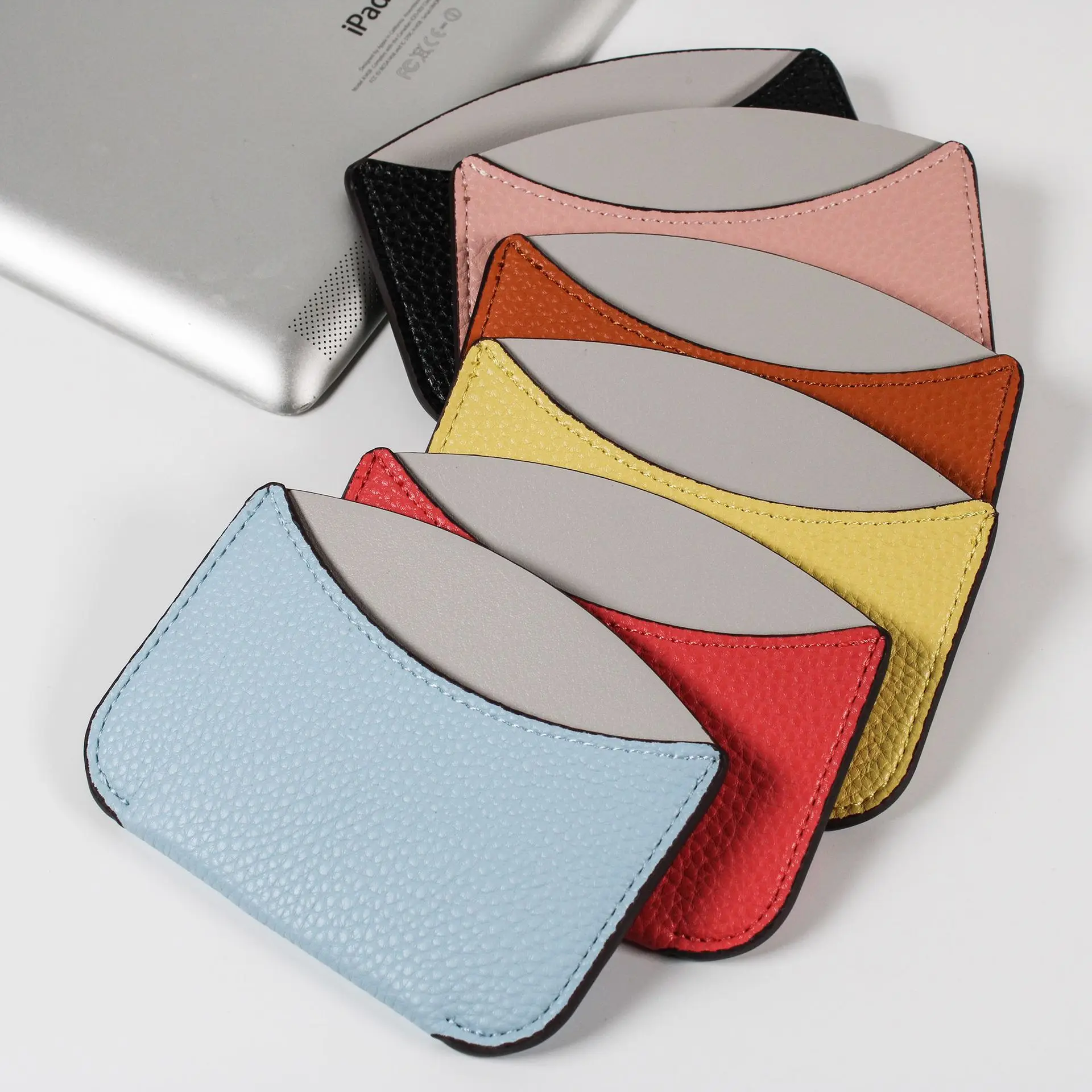 

Mini Card Holder PU Creative Simple Fashion Candy Color Women Men Driver License Bus Card ID Credit Multi-function Card Bag