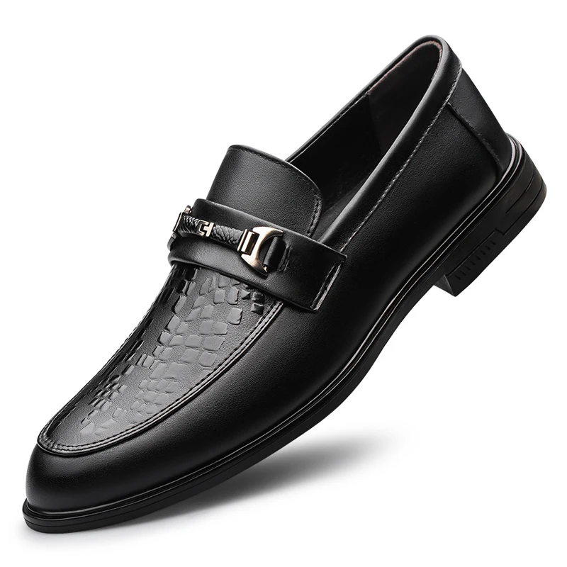 Genuine Leather Slip-on Loafers Men Casual Shoes Fashion Elegant Luxury Classic Quality Breathable Comfortable Outdoor Footwear