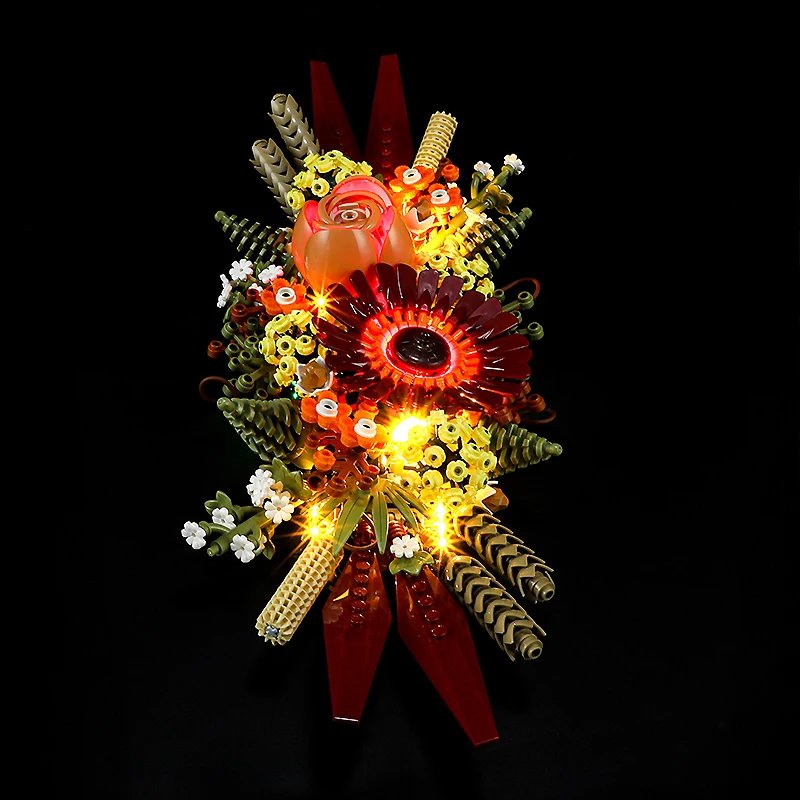 Рукоделие строительный комплект для LEGO 10314 центральный элемент из сушеных цветов