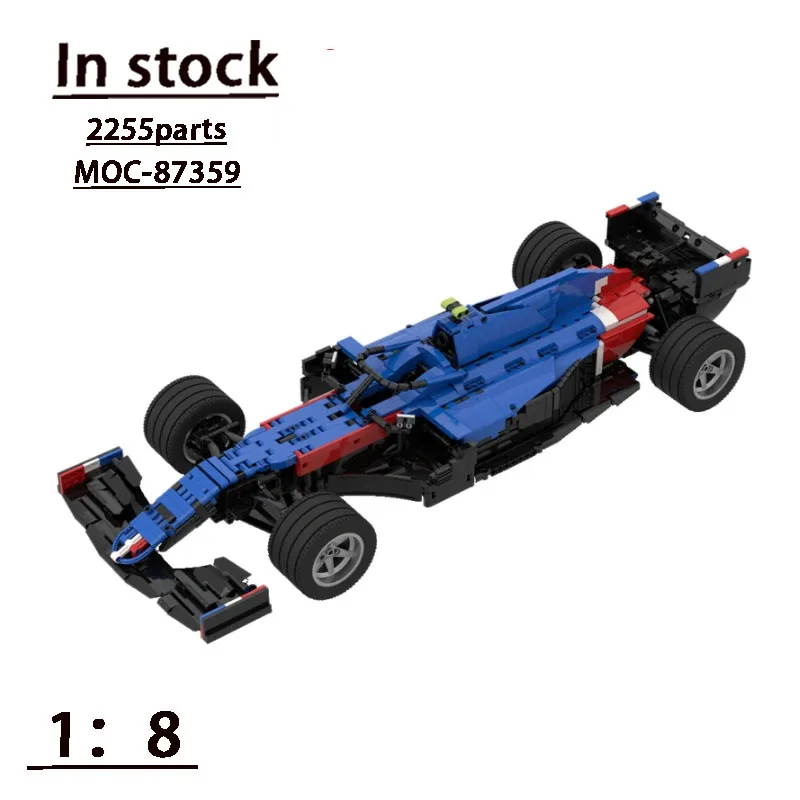 MOC-87359 Formula Super Racing F1 A521 гоночный автомобиль в сборе строительный блок модель MOC