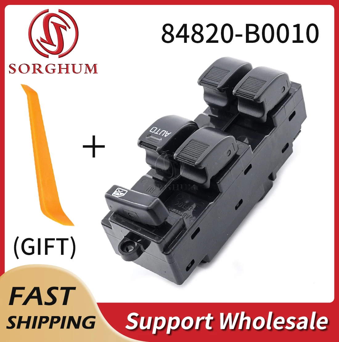 

Sorghum 84820-B0010 Right Regulator Power Window Switch Master Button For Toyota Avanza Sparky Cami Duet Daihatsu Terios Sirion