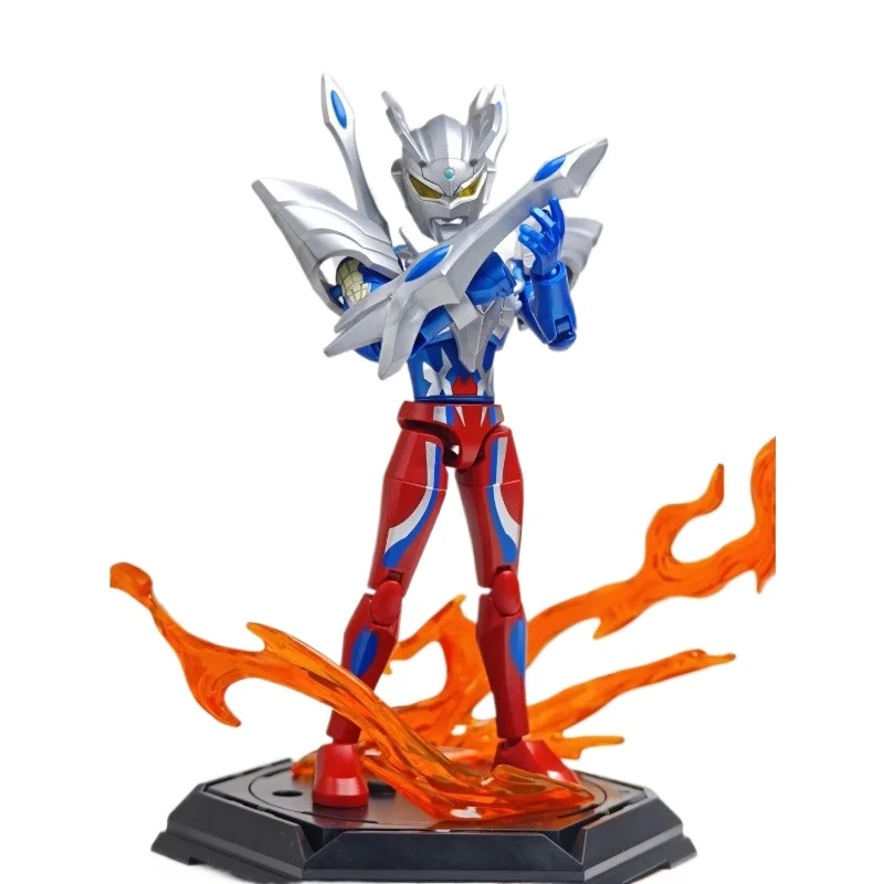 Фото Конструктор Keeppley Fantastic Building Blocks Ultraman ZERO 3-го издания Aex Sero, коллекционная фигурка-сюрприз, развивающая игрушка-головоломка, подарок №5
