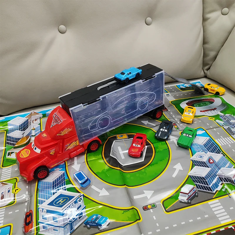 Молния Маккуин Pixar Cars Disney Alloy Truck Jackson Storm Cruz Ramirez Фигурки Трек Карта Модель