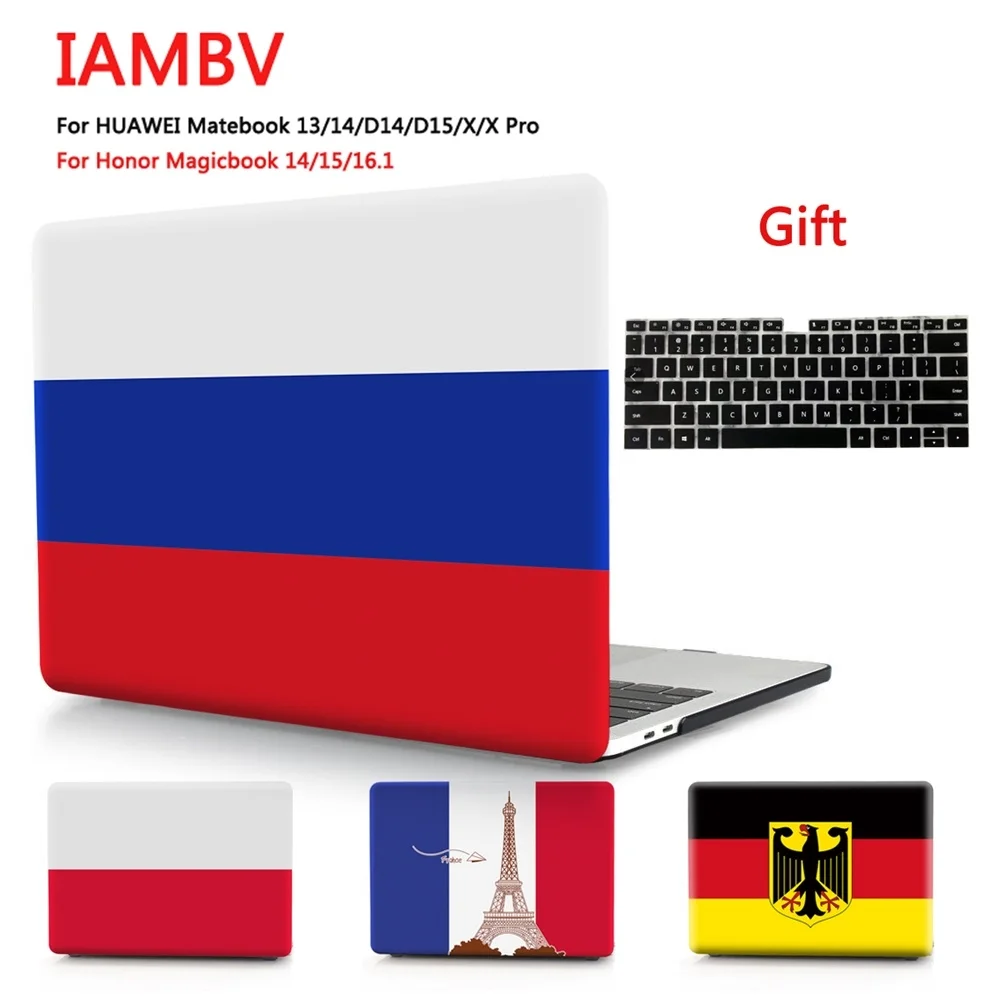 

Цветной чехол с национальным флагом для huawei Matebook 2020 Mate 13 14 X Mate book X pro, чехол для MagicBook14 15 16,1 Mate book D14 D15