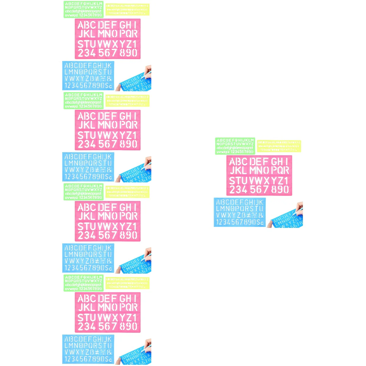

20 Reusable Stencils Compact Spray Stencils Household Printing Stencils Spray Accessory