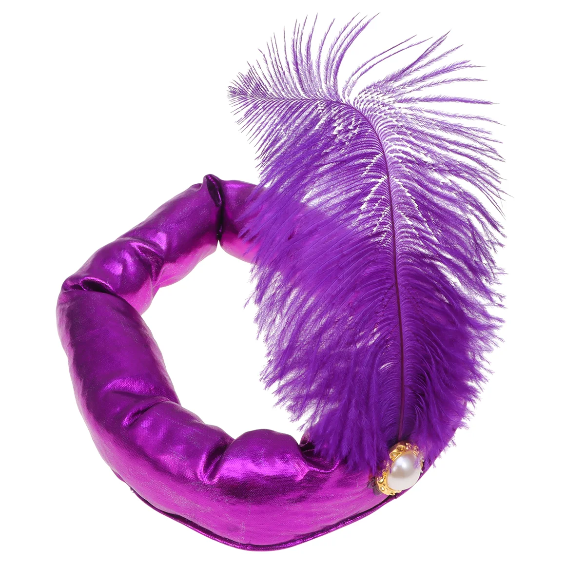 Индийская Арабская шляпа Султан головная повязка индийская костюм (Золотой)