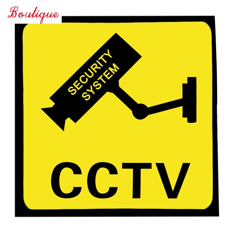 Jpct 10x10x10 см камера видеонаблюдения охранная сигнализация предупреждающий знак украшение для автомобильного моделирования Водонепроницаемая наклейка