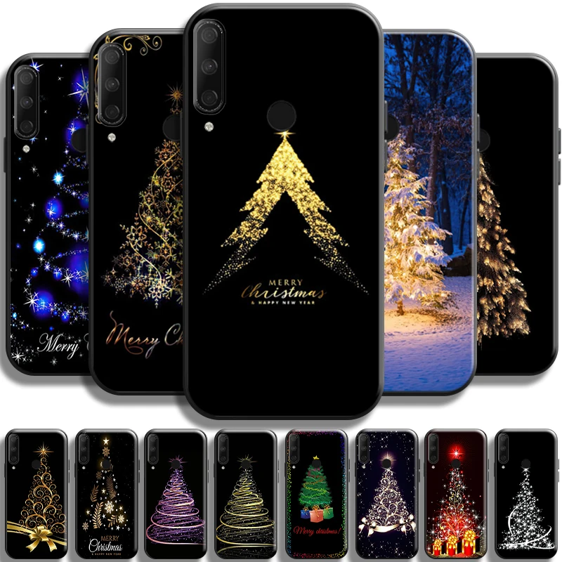 

Merry Christmas Tree Deer For Huawei Honor 10X Lite 9X 8X 7X Pro Phone Case Cases Coque Carcasa Back Funda Cover Shell TPU