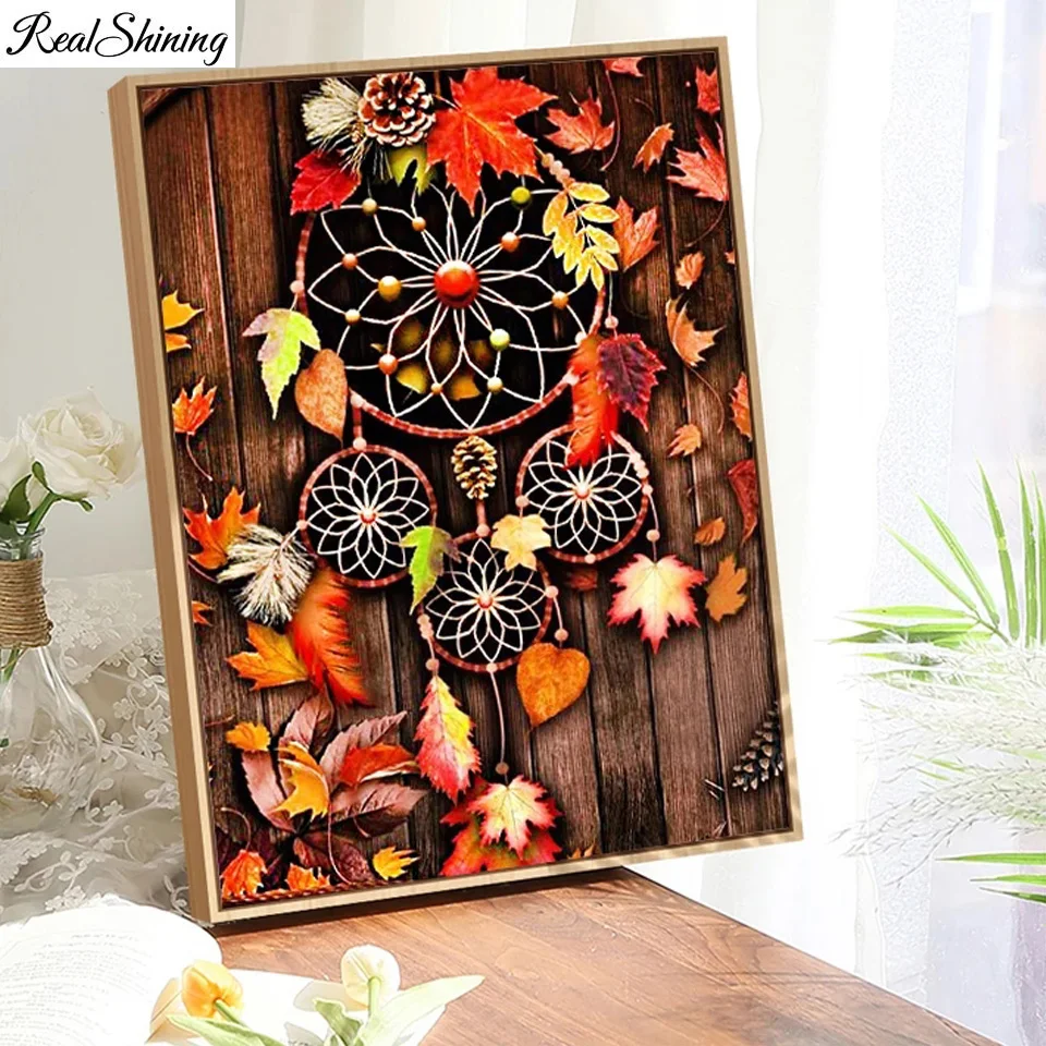 

Алмазная 5D мозаика «Ловец снов», квадратная, круглая, с перьями