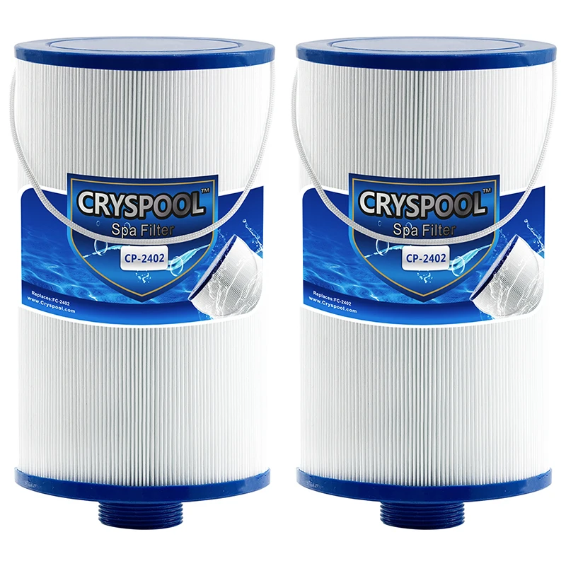 2packCryspool MPT-Thread SpaFilter Replaces Watkins303279 FC-2402 Free Flow and Lifesmart Hot Tub Filter 1 1/2&quot Finer Thread |