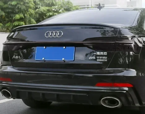 Для Audi A6 S6 C8 2019 2020 2021 2022 2023 2024 Задний спойлер Крыло Комплект кузова Автомобильный