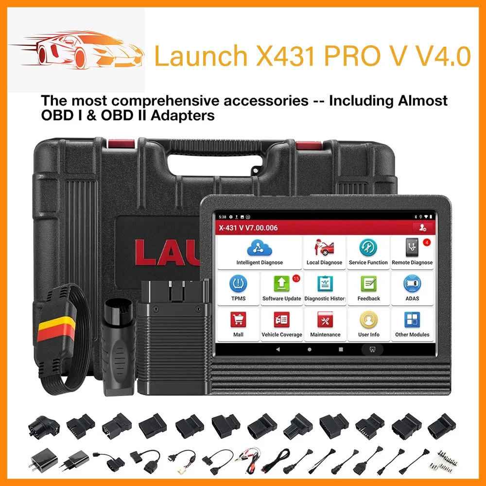 

LAUNCH X431 V V4.0 OBD2 Automotive Diagnostic Tool Full System ECU Coding Active Test Professional OBDII Code Reader Free Ship