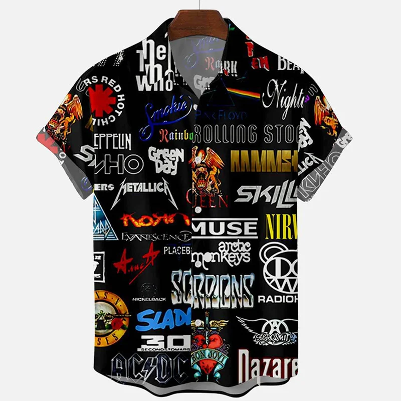 

Rock Shirt For Men Punk Cyber Style Fashion Harajuku Street Men Ladies Nightclub Bar Short Sleeve Shirt Male Oversized Clothing