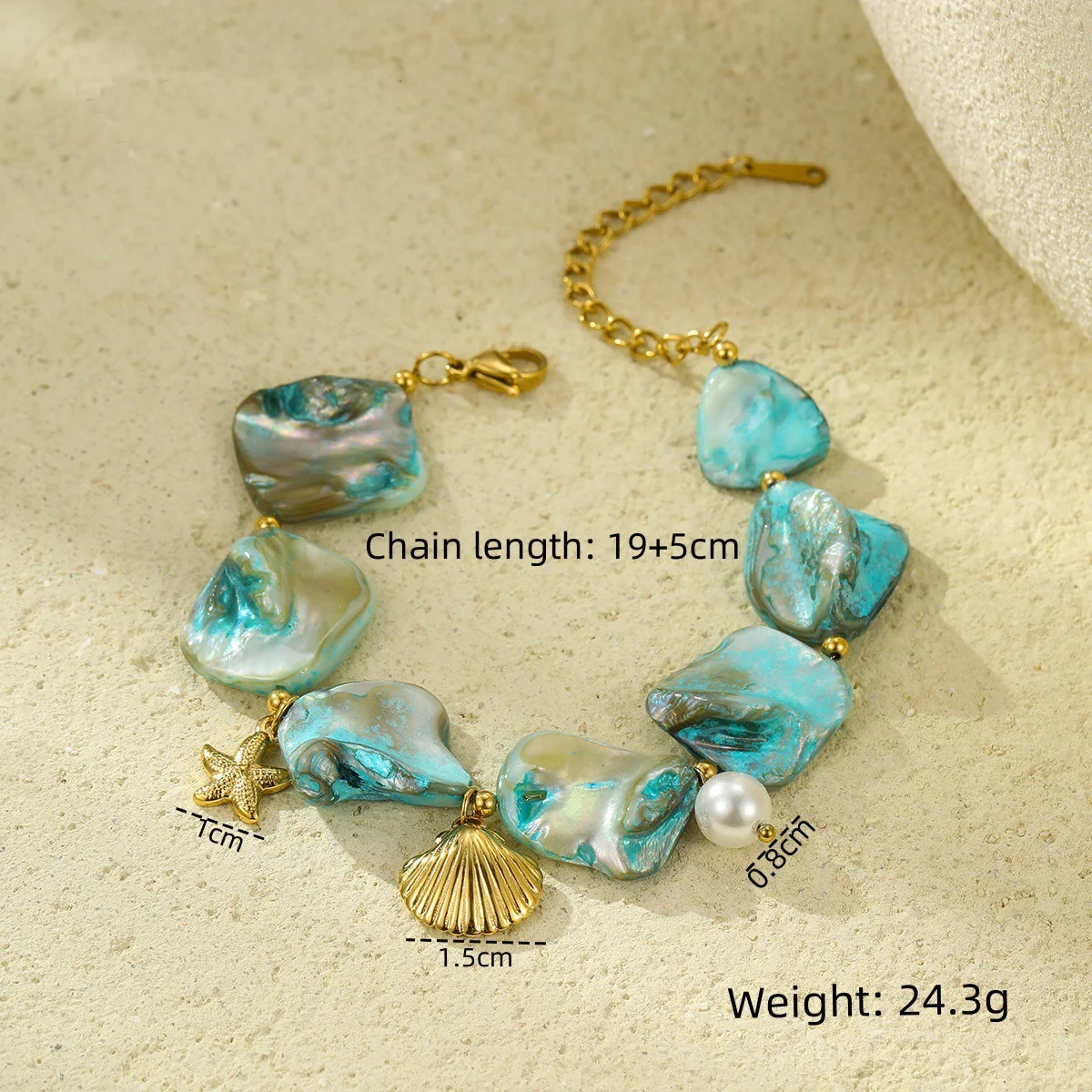 Высокое качество из нержавеющей стали морская ракушка морское ушко браслеты с