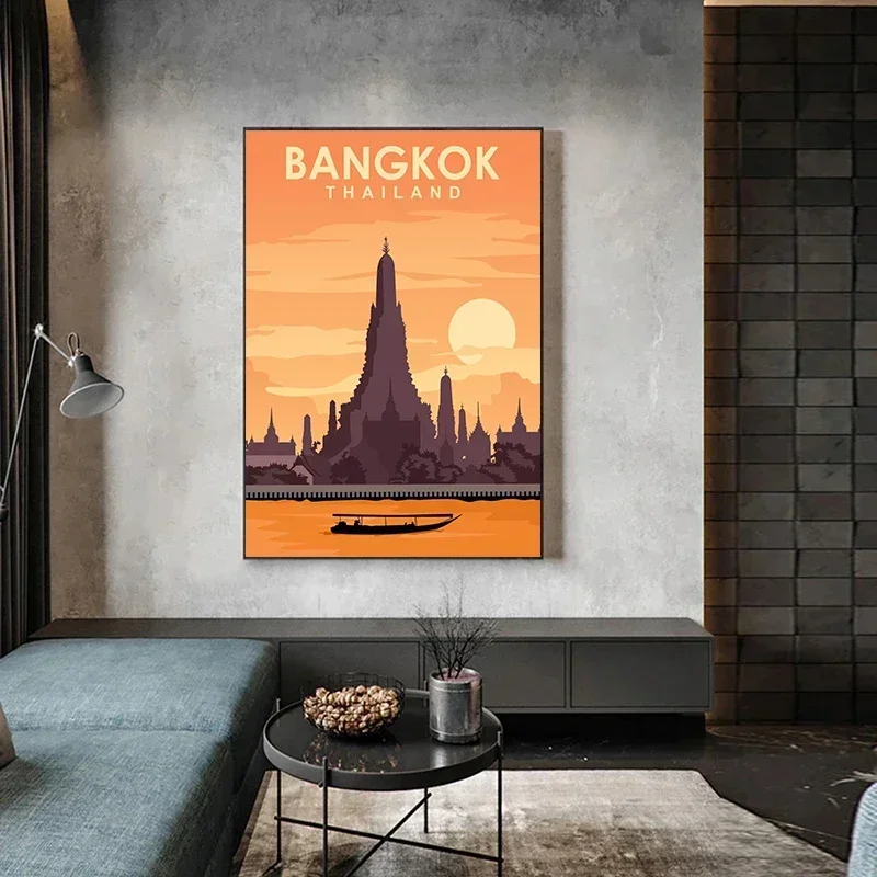 Современное Искусство Для Путешествий Абстрактное Значение Таиланд Пляж Hd