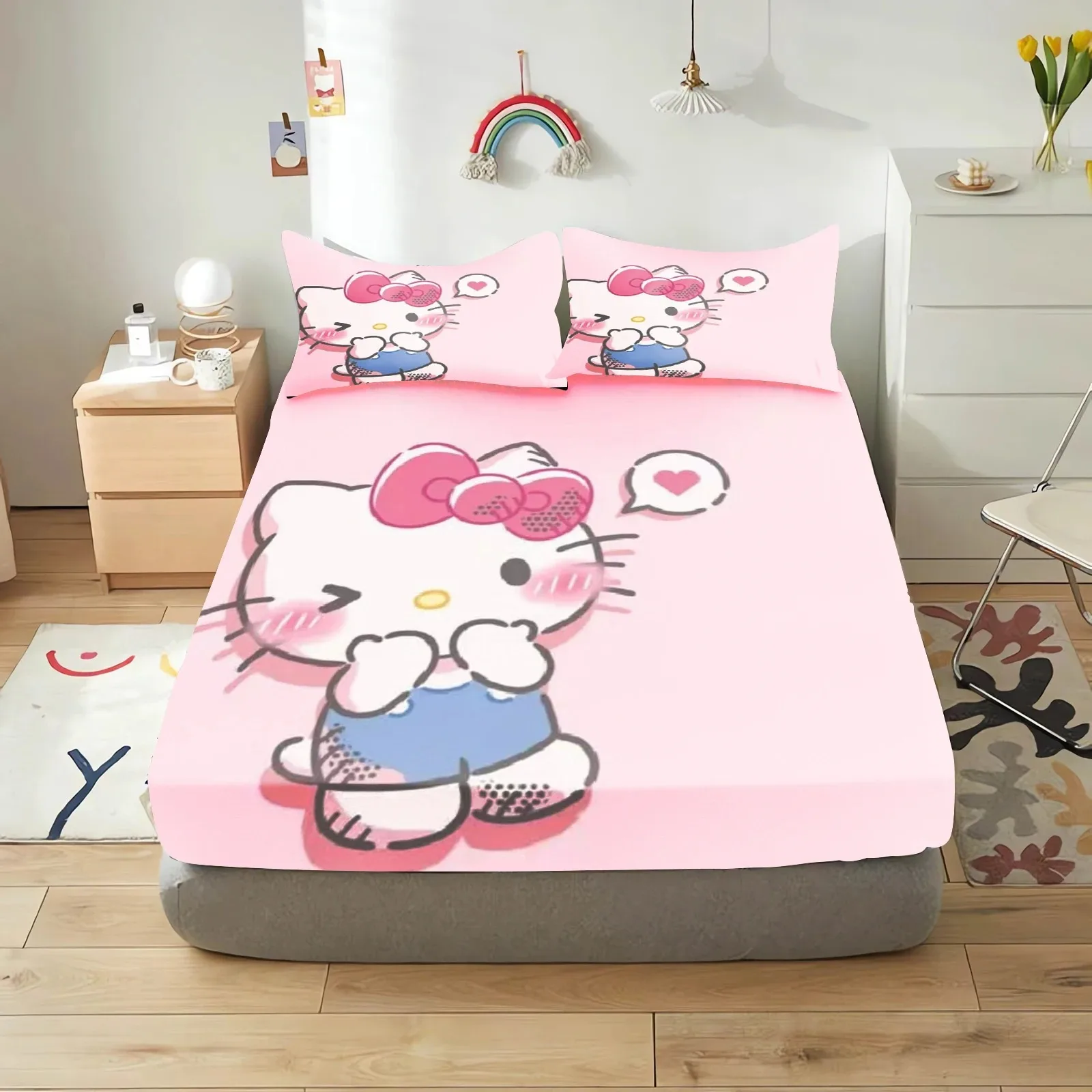 Набор матрасов Sanrio HelloKitty простыня с мультяшным принтом покрывало для детей и