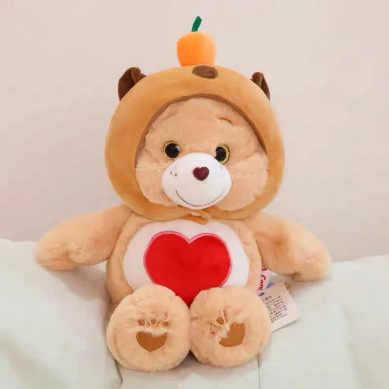 Фото Care Bears As Love-a-Lot Медведь с шляпой капибары Шляпа акулы Супер мягкая и приятная подходит для девочек и мальчиков №3