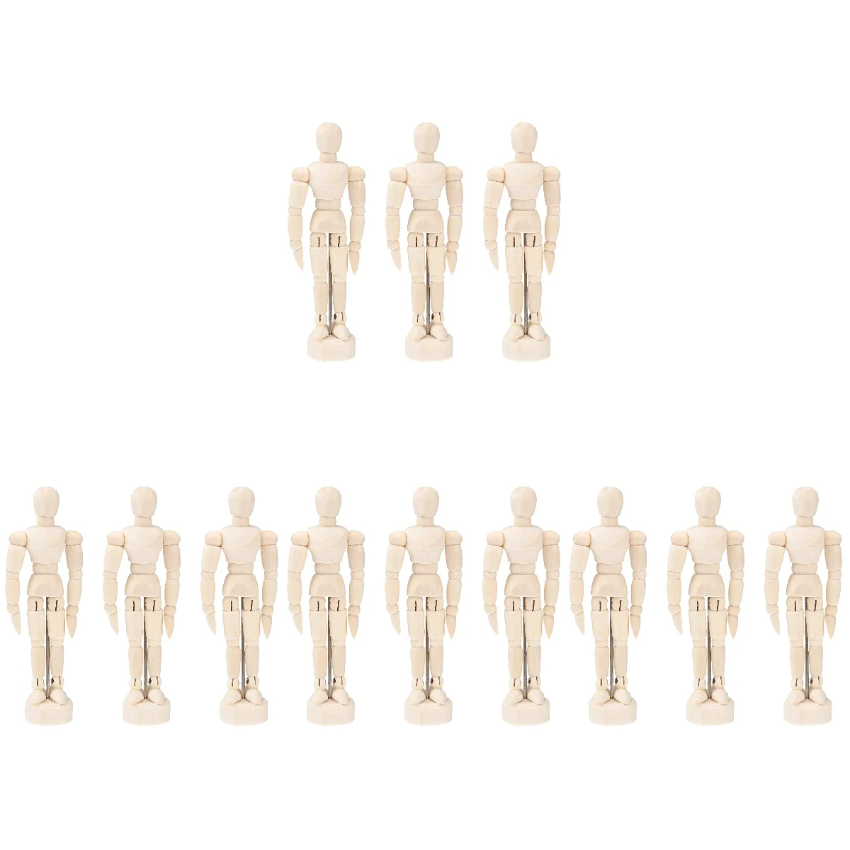 4 шт. манекены куклы эскиз деревянный аксессуар модель украшение человека для