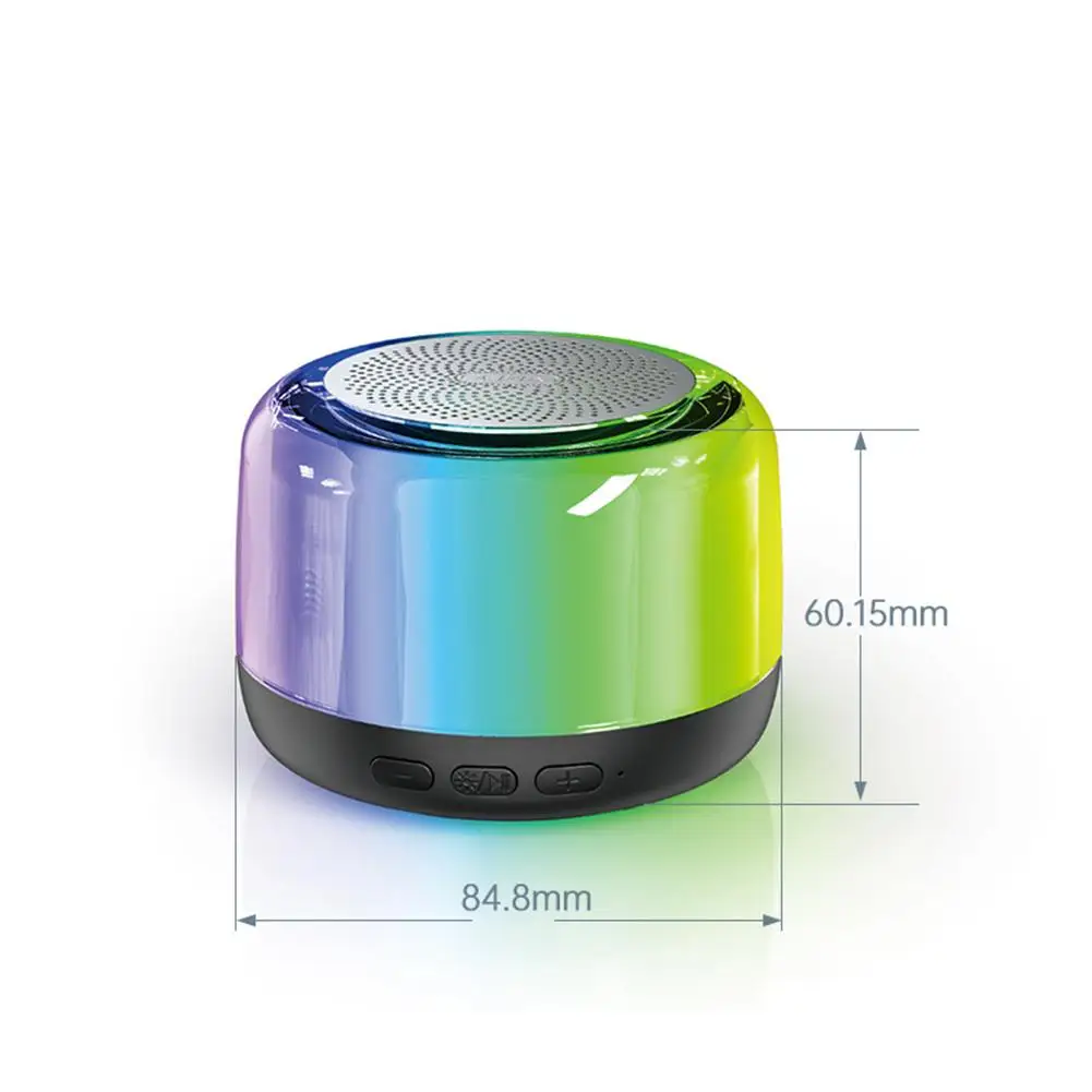Tws Wireless Bluetooth-compatible Speaker Colorful Rgb Light Audio Portable Player Usb Outdoor Speaker enlarge