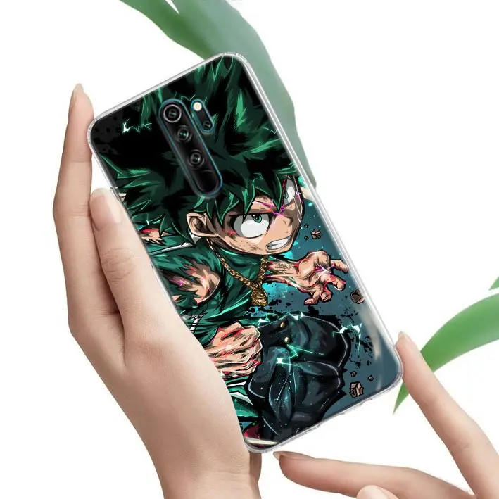 Soft Clear Phone Case for Xiaomi Redmi Note 12 11 10 9S 9 8 Pro Max 11S 10S 7 10C 9A 9C 9 Cover Cute My Hero Academia Deku Anime images - 6